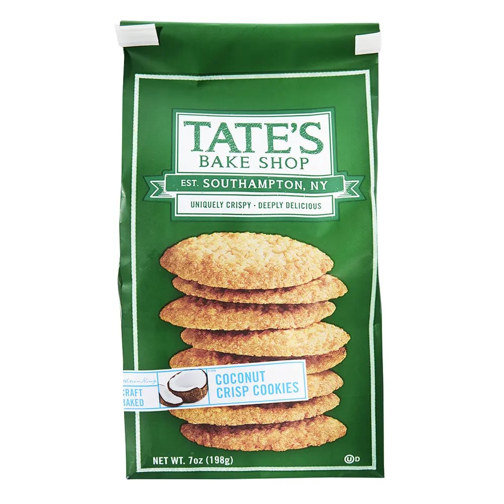 Tates Bake Shop Coconut Crisp Cookies, 7 oz