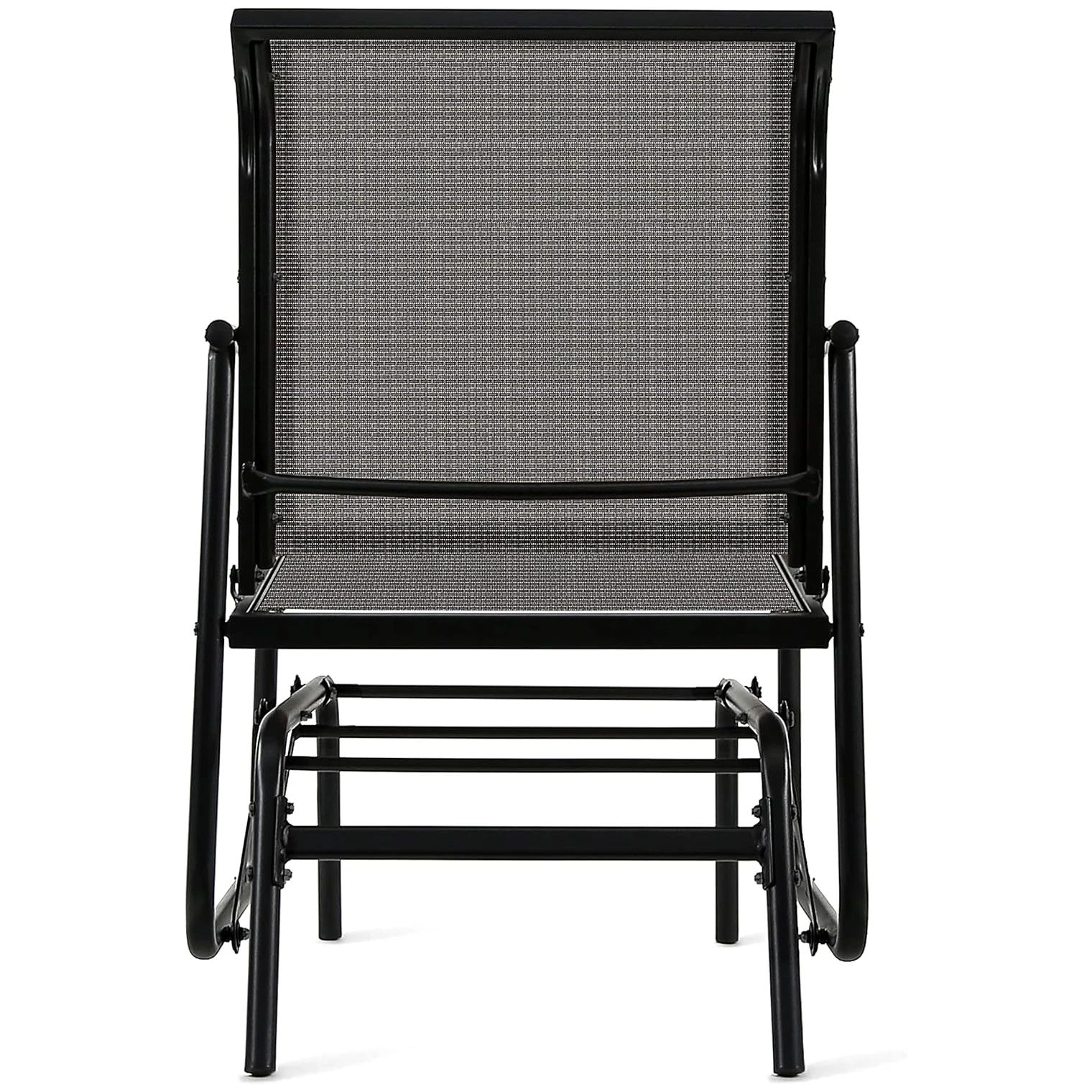 Outdoor Patio Glider Chair, Black