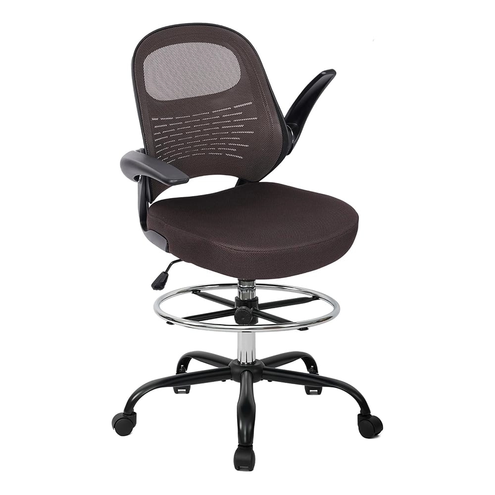 HYLONE Tall Drafting Chair, Brown