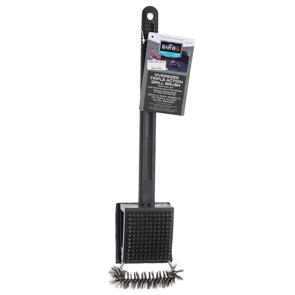 Mr. Bar-B-Q Oversized Triple Action Grill Brush