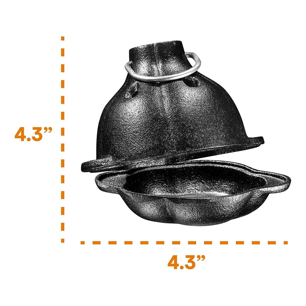 Bruntmor Pre-Seasoned Cast Iron Garlic Roaster