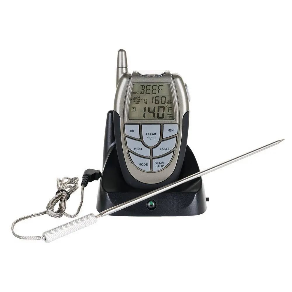 Mr. Bar-B-Q Remote Digital Meat Temperature Gauge with Stainless Steel Probe