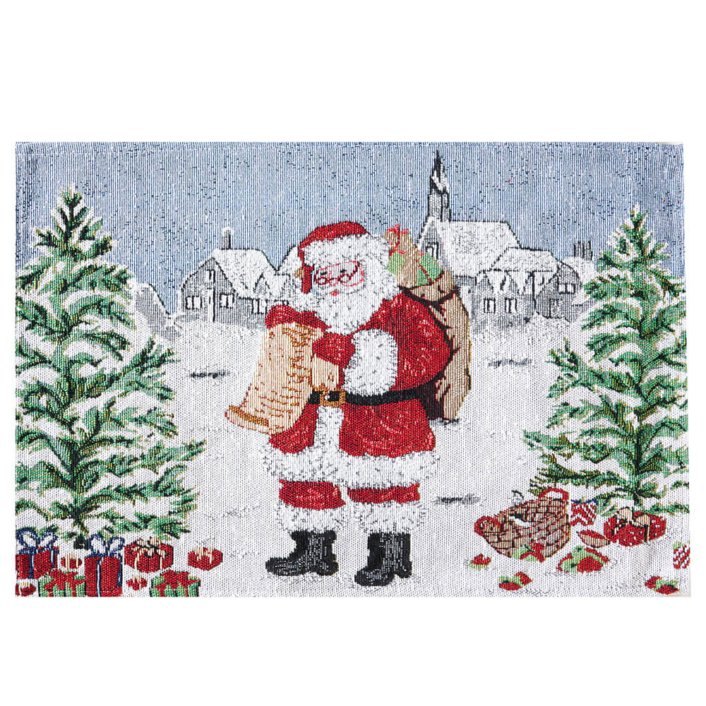 Cotton Christmas Placemats, Set of 4