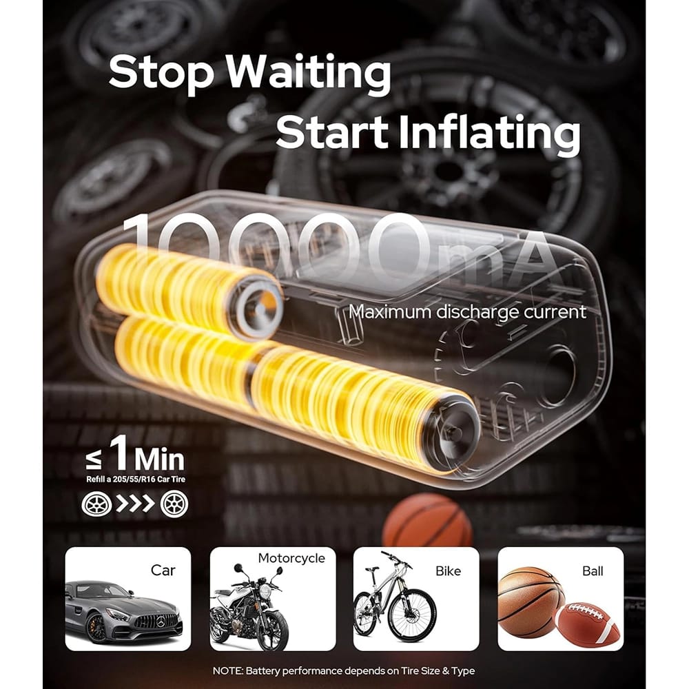 WarWolf 160PSI Tire Inflator Portable Air Compressor