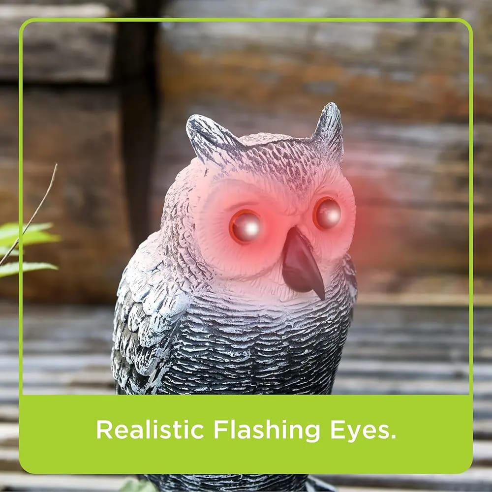 Horned Fake Owl with Flashing Eyes