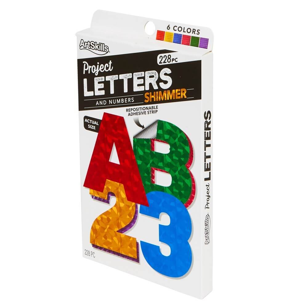 ArtSkills Project Shimmer Letter and Numbers, 228 Piece