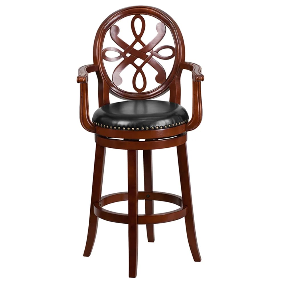 Flash Furniture Contemporary 30" Barstool, Cherry