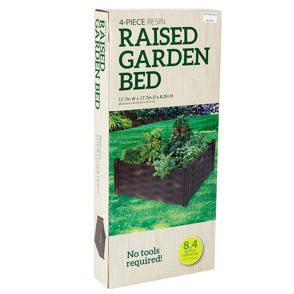 Raised Garden Bed, 4 Piece