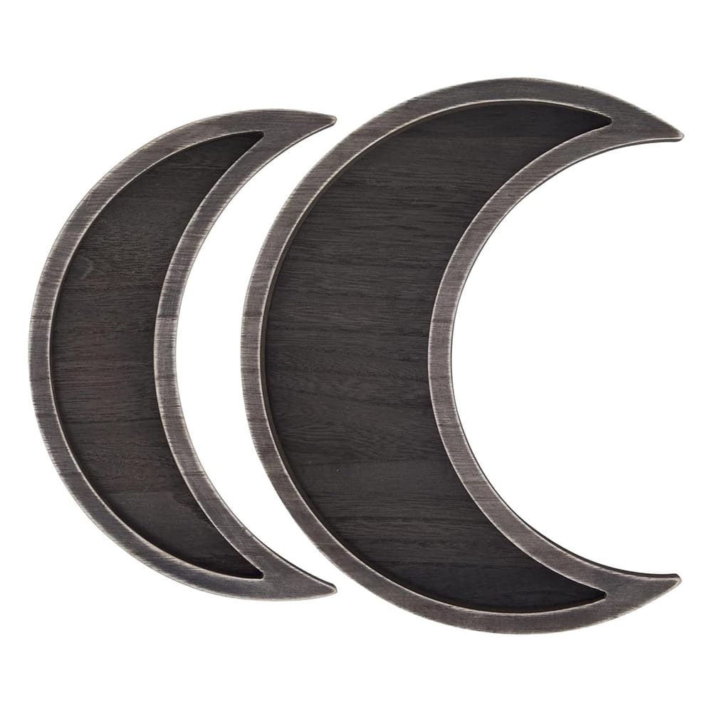 Farmlyn Creek Wooden Crescent Moon Tray, 2 Pack