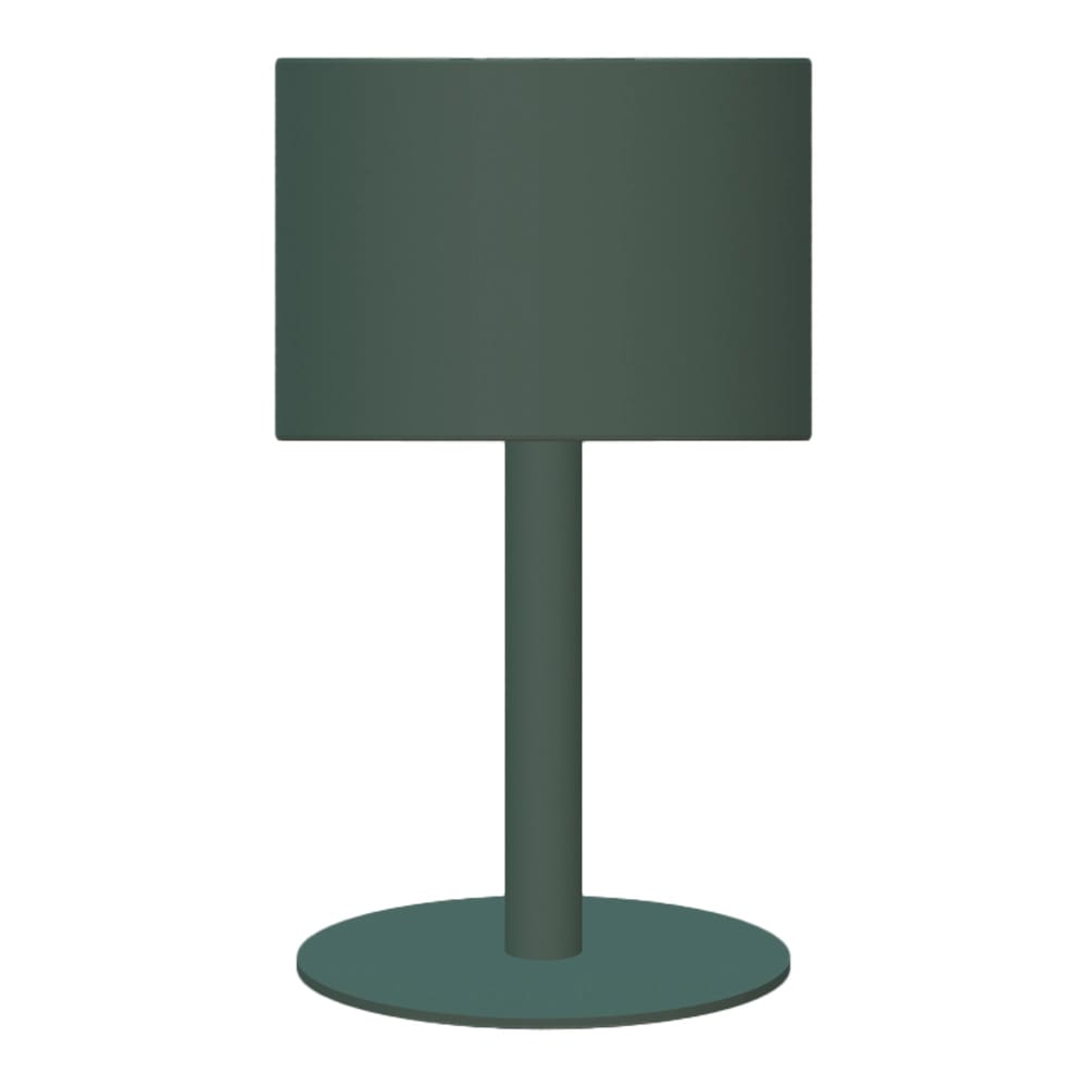 Maiori La Lampe Aluminum Pose Solar Table Lamp, Frosty Gray