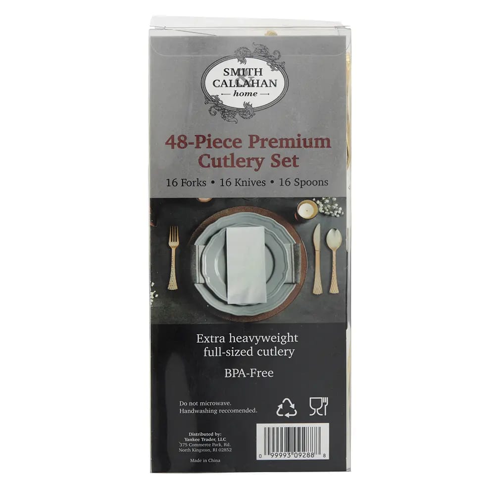Smith & Callahan 48-Piece Elegant Gold Premium Cutlery Set