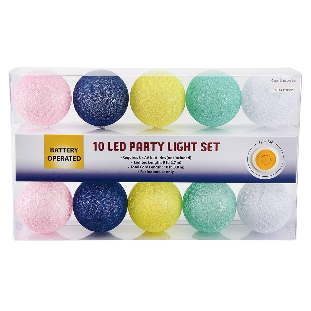 Party LED String Light Set, 10 Lights