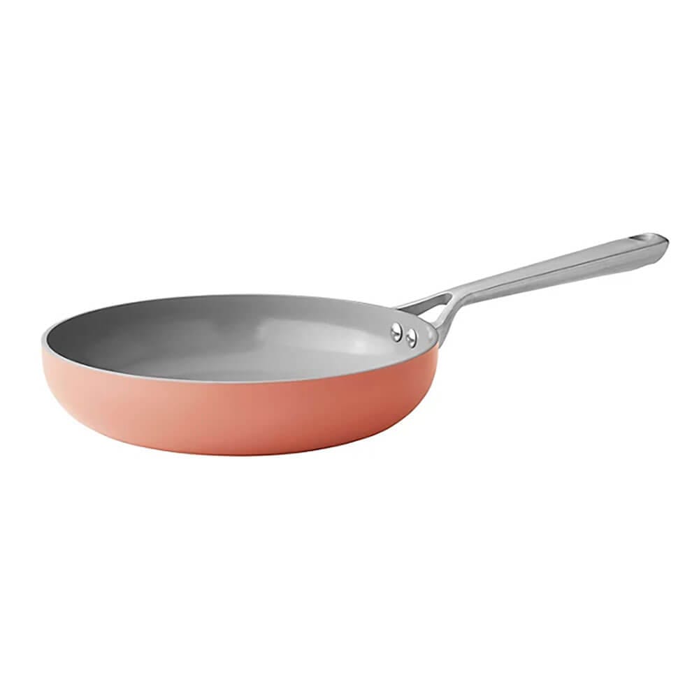 11-Piece Modern Ceramic Cookware Set, Coral