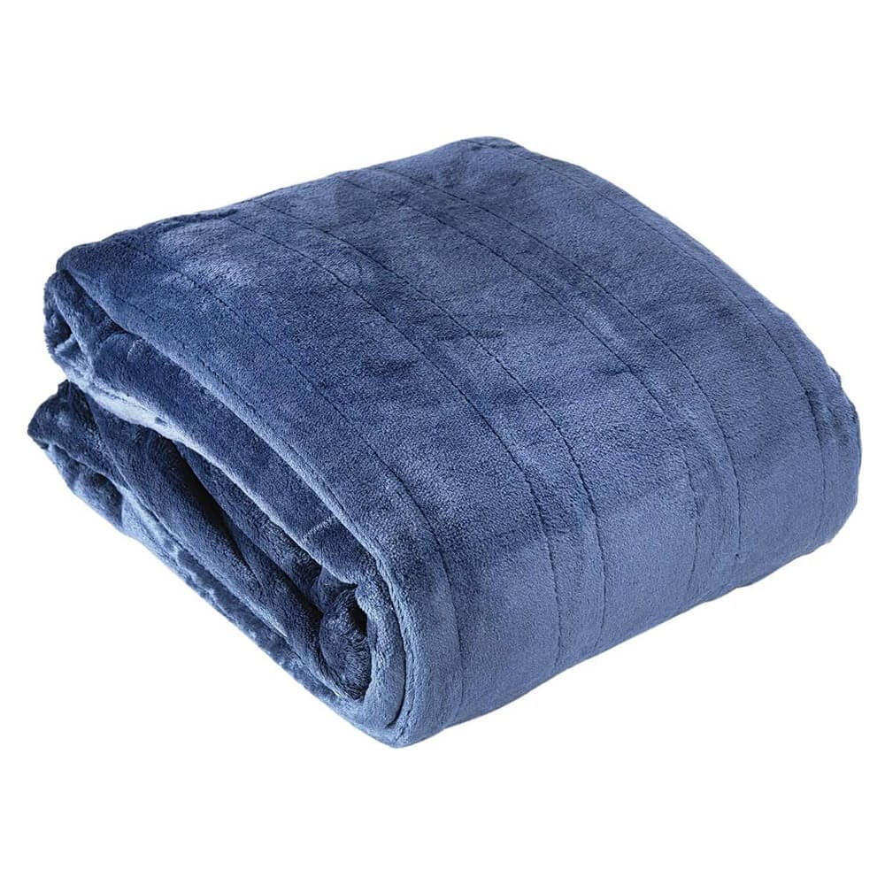 Westerly Electric Heated Throw Blanket, 50" x 60", Navy