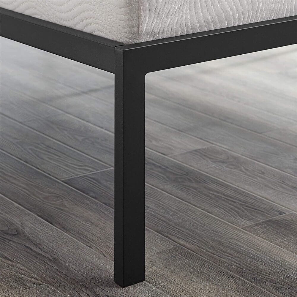 Classic Brands Brutis Heavy-Duty Metal Platform Queen Bed Frame, Black