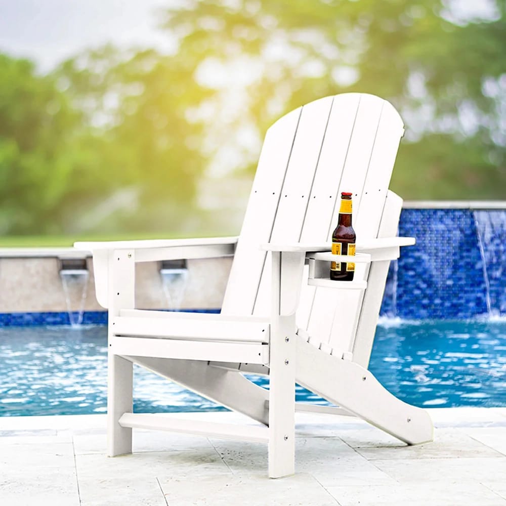 Durapatio Heavy Duty Adirondack Chair, White