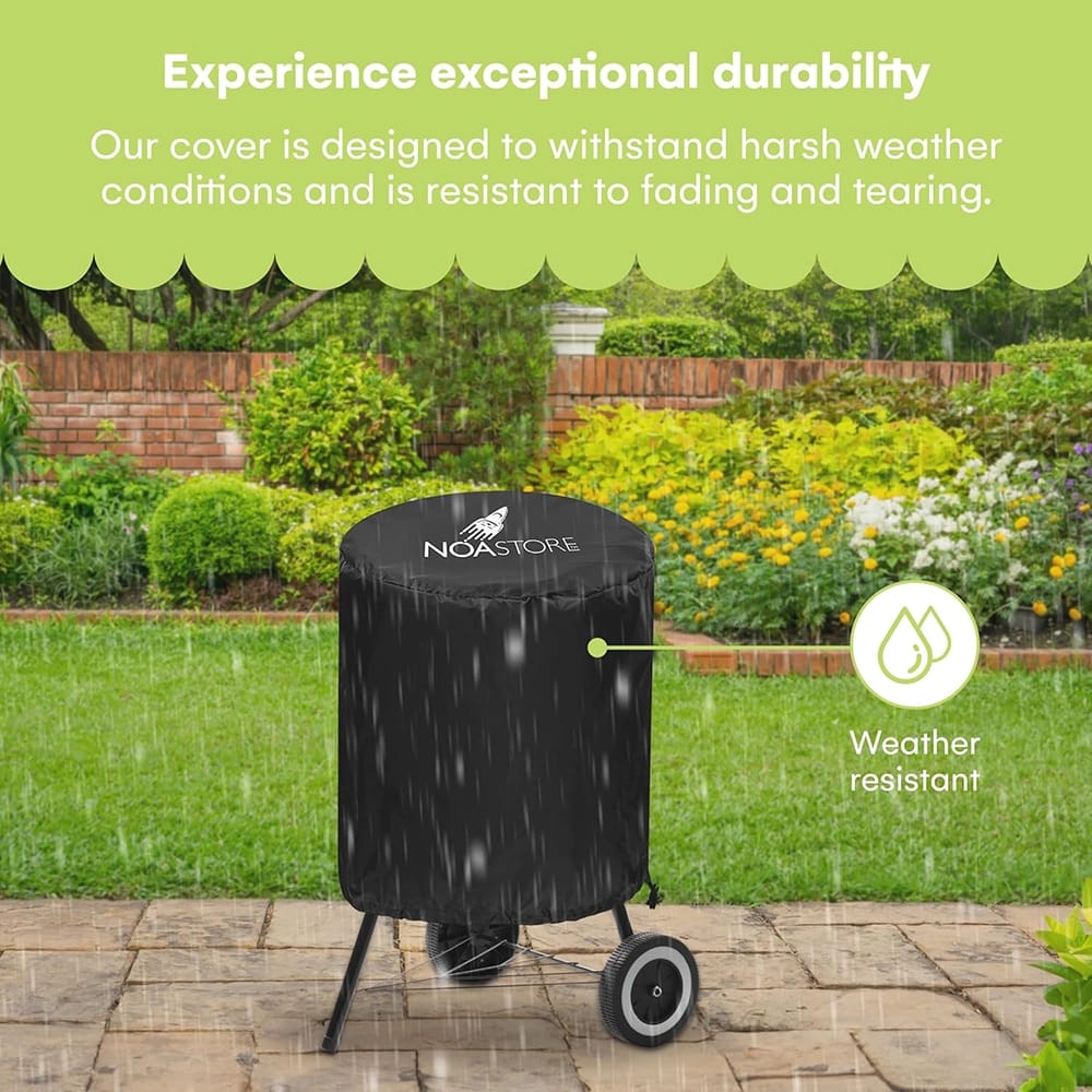 Noa Store 15" BBQ Grill Cover, Black