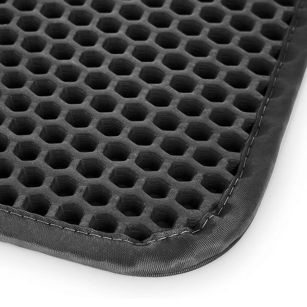 iPrimio Jumbo Size Cat Litter Trapper Mat, 32" x 30", Black