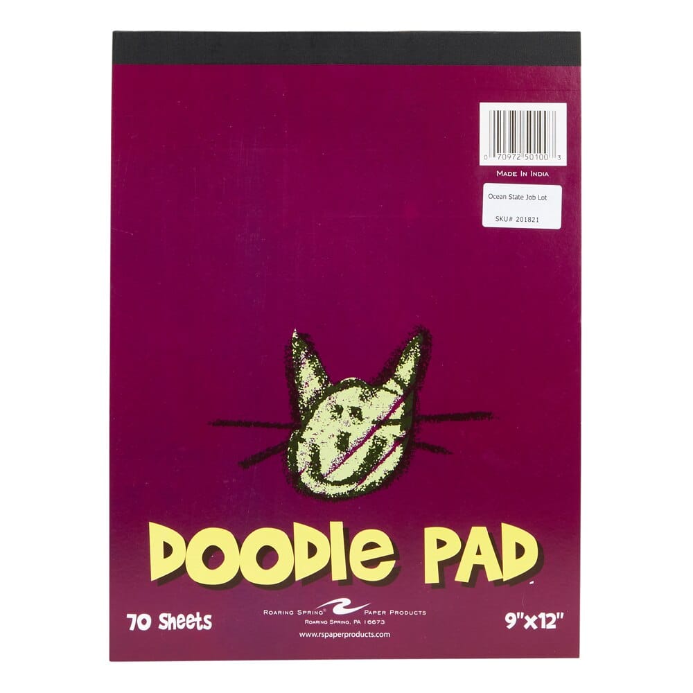 Roaring Springs Doodle Pad, 70 Sheets