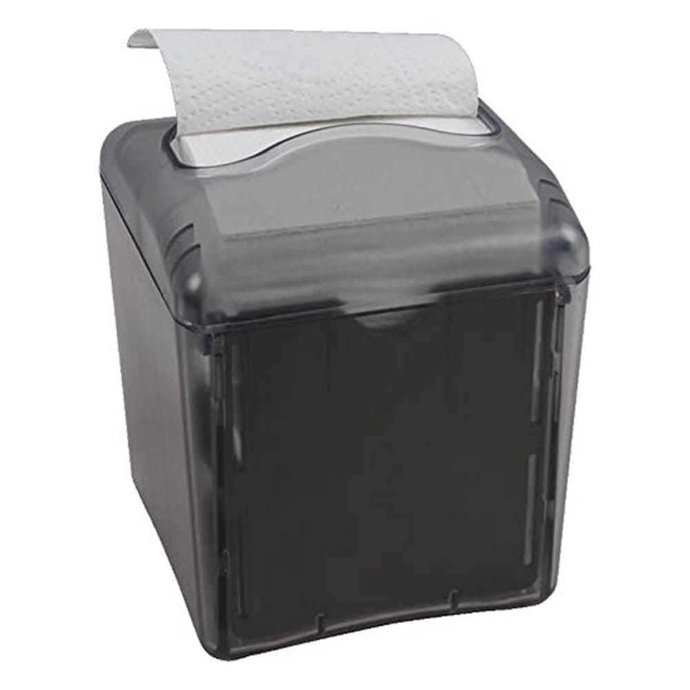 San Jamar Venue Tabletop Interfold Napkin Dispenser, Black