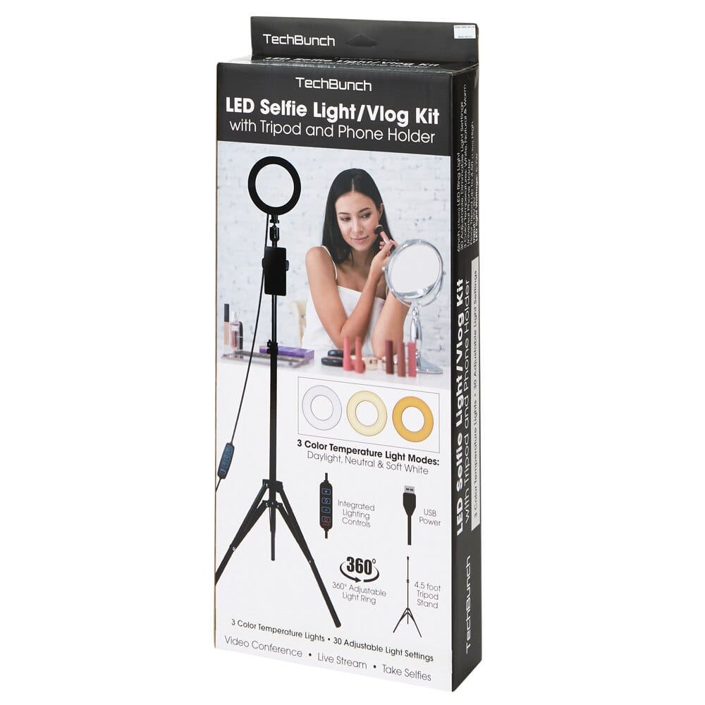 TechBunch LED Selfie Light and Vlog Kit