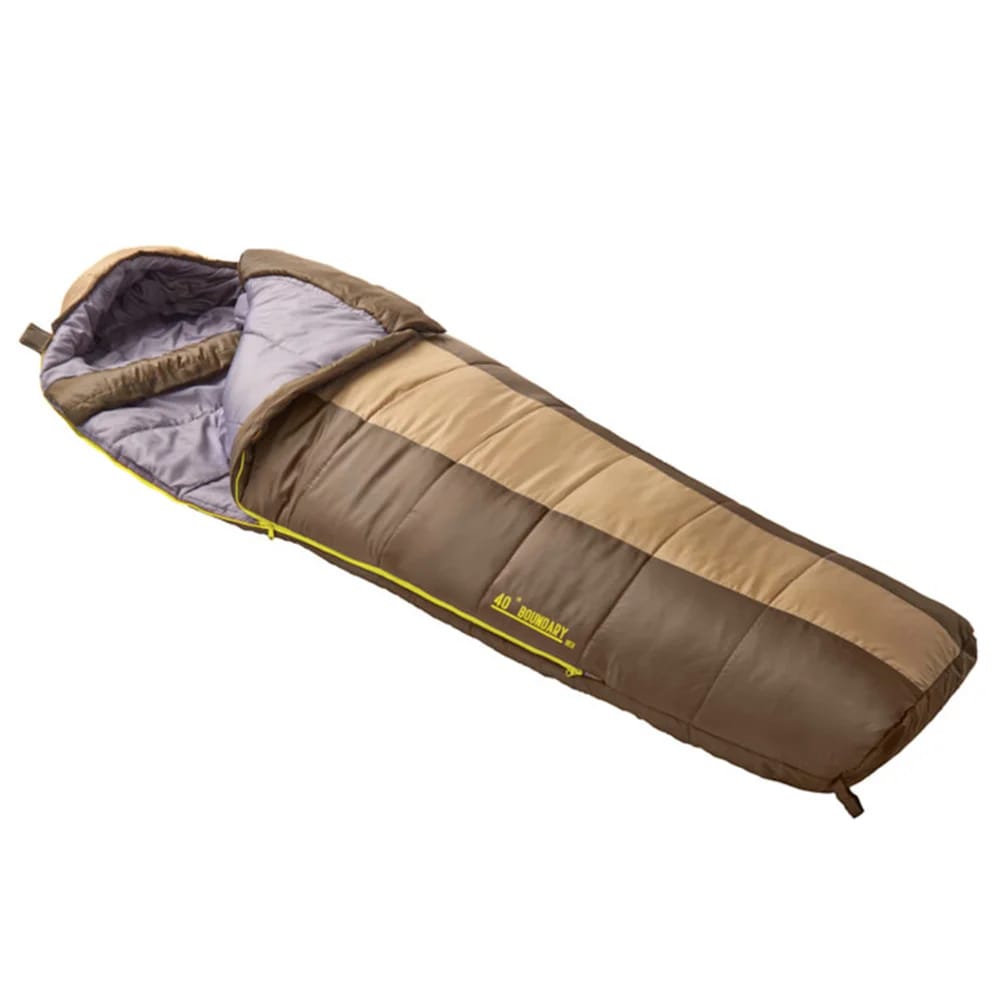 Slumberjack Boundary 40 Long Sleeping Bag, Brown/Tan