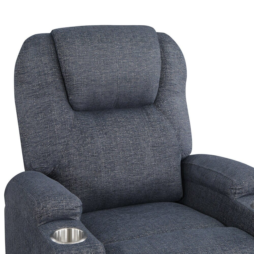 Chenille Power Lift Chair with Heat & Massage, Navy