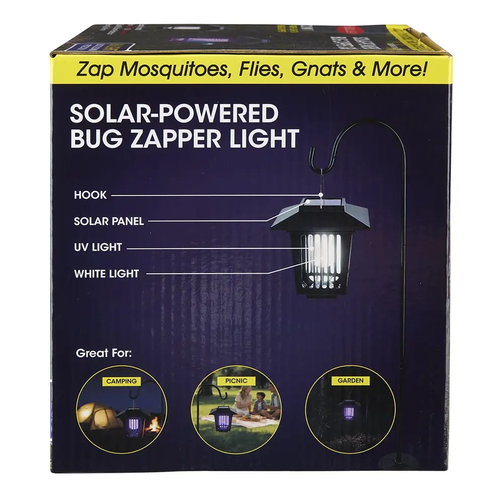Solasa 2-In-1 Solar Hanging Path Light & Bug Zapper
