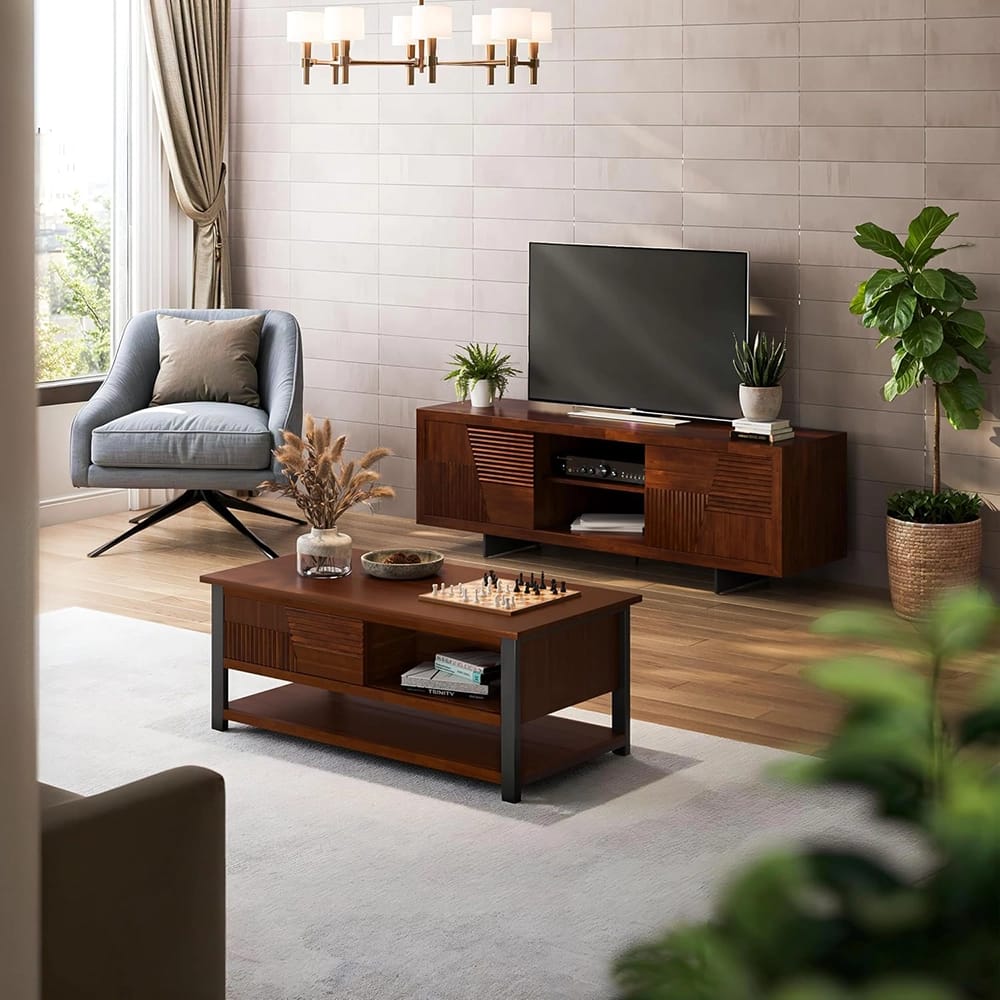Bme Trapeze Coffee Table, Walnut