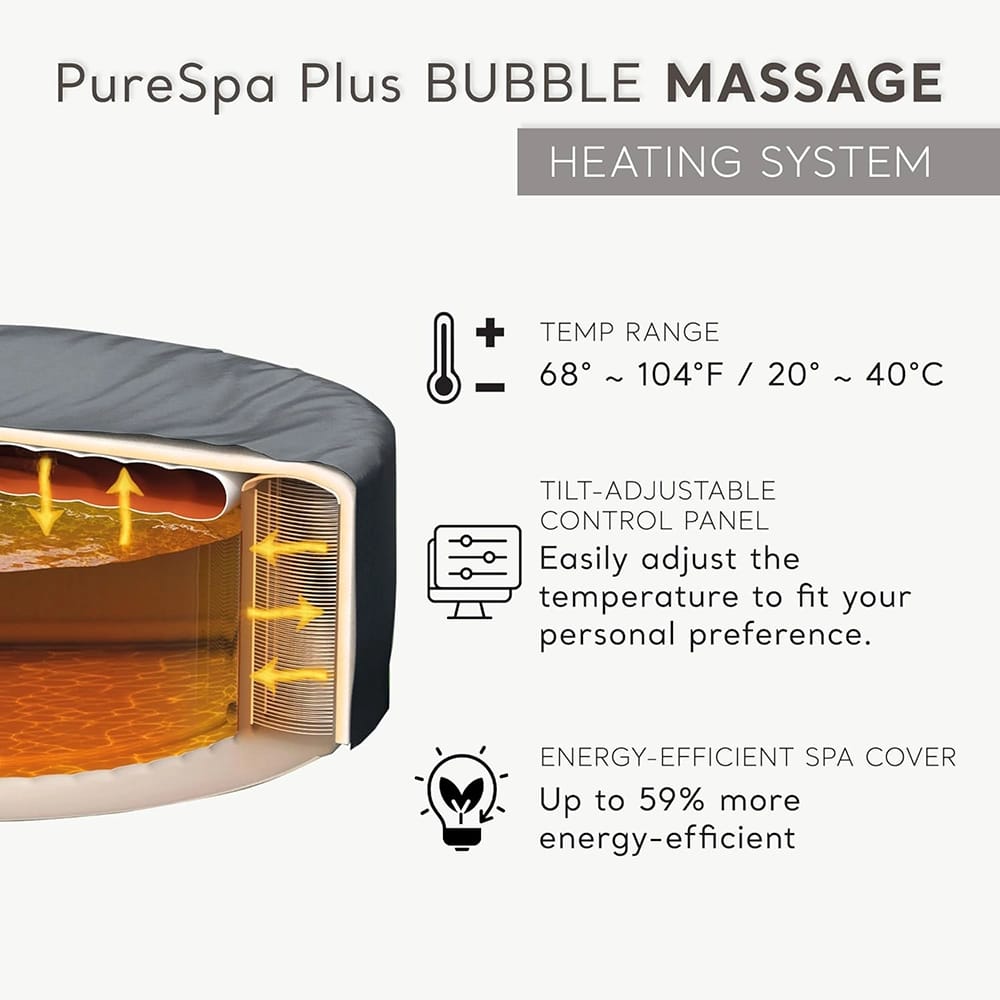INTEX PureSpa 6-Person Inflatable Hot Tub with Energy-Efficient Spa Cover