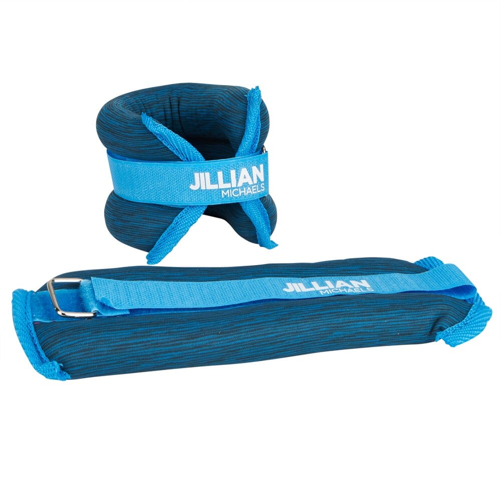 Jillian Michaels Ankle + Wrist Weights 2 lbs Set