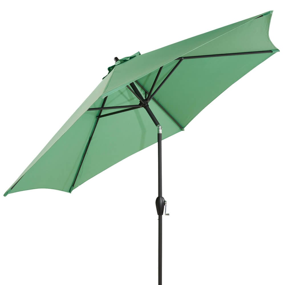 9' Market Umbrella with Crank & Tilt, Aqua