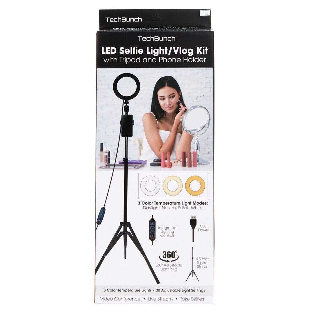 TechBunch LED Selfie Light and Vlog Kit