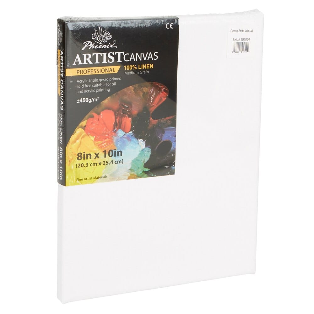 Phoenix Professional Linen Artists Canvas, 8" x 10"