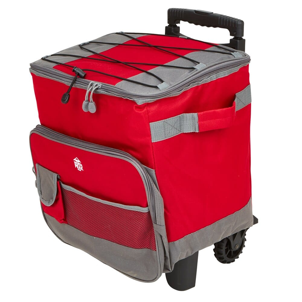 North Peak Hard Lined Rolling Cooler, 60-can