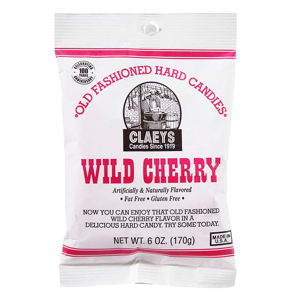 Claeys Wild Cherry Old Fashioned Hard Candy, 6 oz