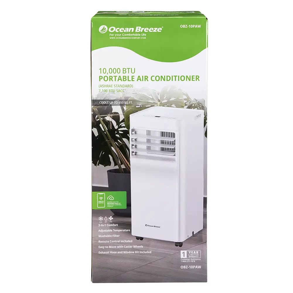 Ocean Breeze 10,000 BTU Portable Air Conditioner