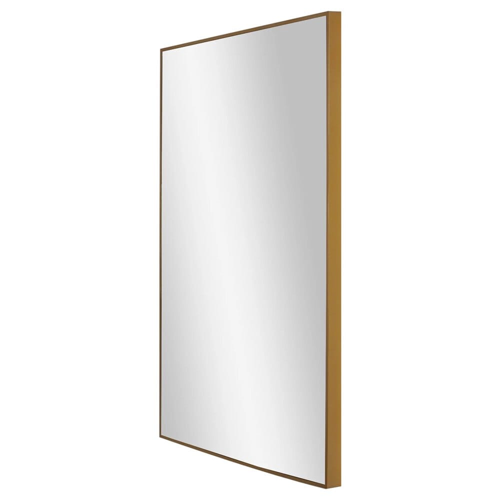 American Art Decor Rectangular Accent Wall Mirror, Gold