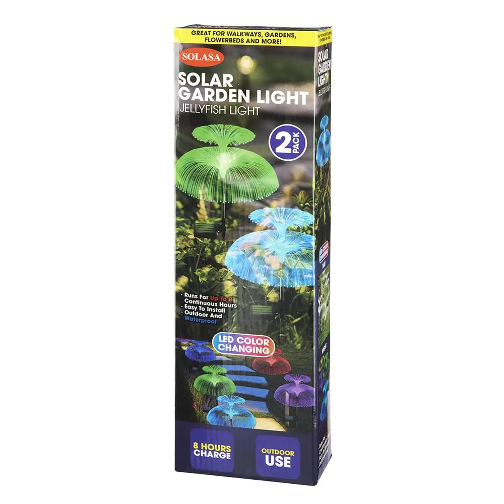 Solasa Solar Garden Jellyfish Light, 2pk