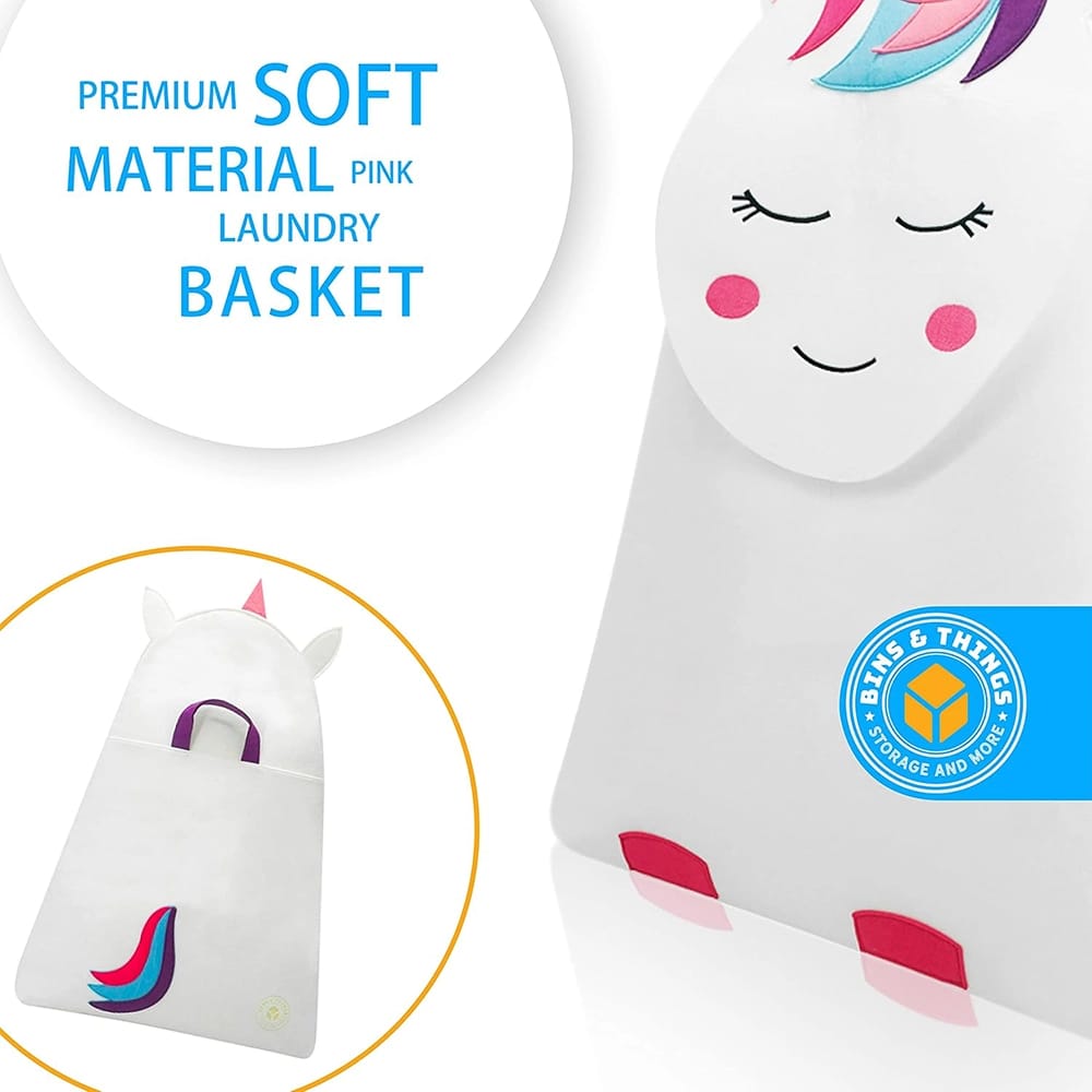Bins & Things Unicorn Laundry Hamper