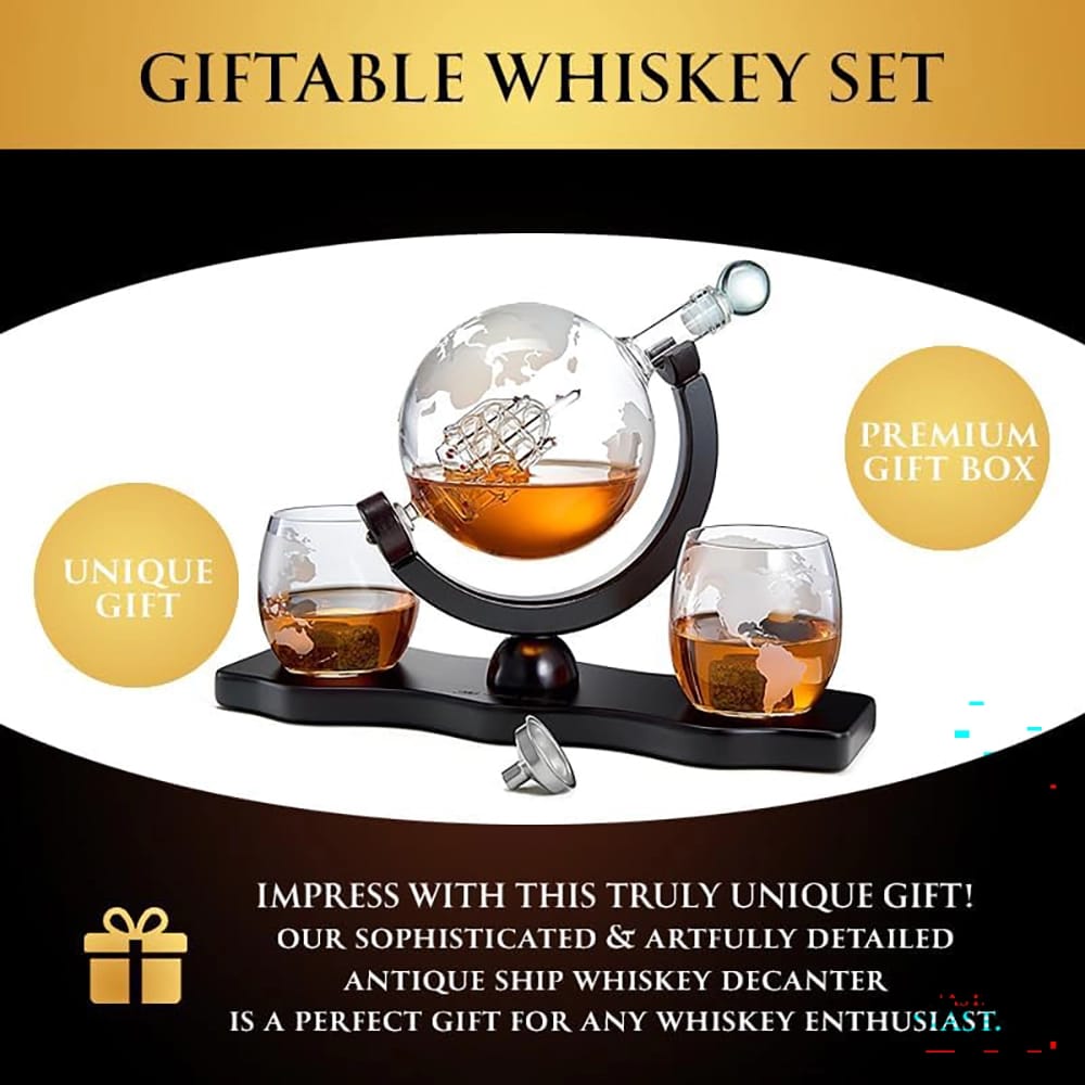 Flybold Globe Decanter Set