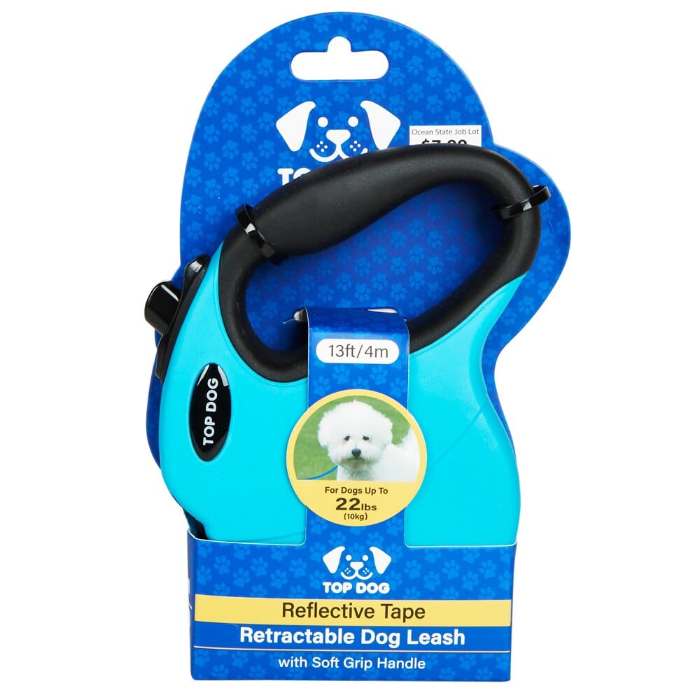 Reflective Tape Retractable Dog Leash, Small