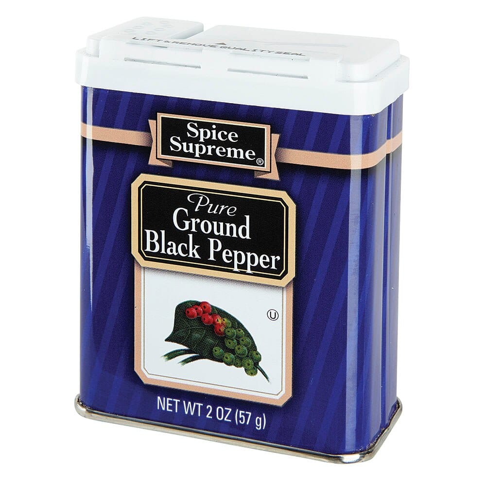 Spice Supreme Ground Black Pepper, 2 oz