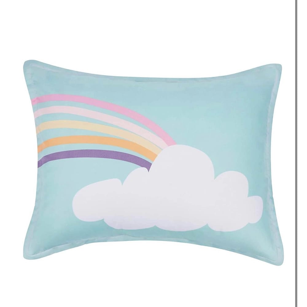 Easy-Wash Microfiber Bed-in-a-Bag Bedding Set, Full/Queen, Unicorn Kingdom