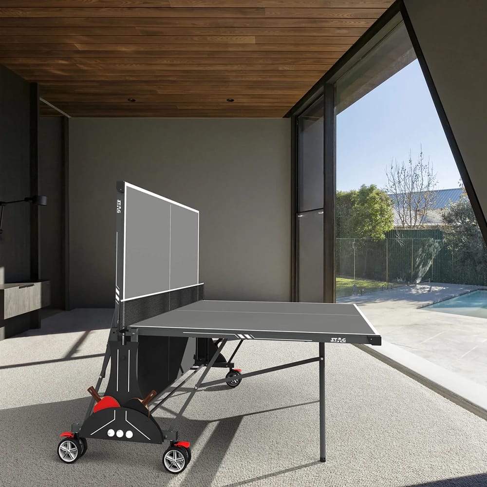 KETTLER Stealth Indoor Table Tennis Table 2-Player Bundle