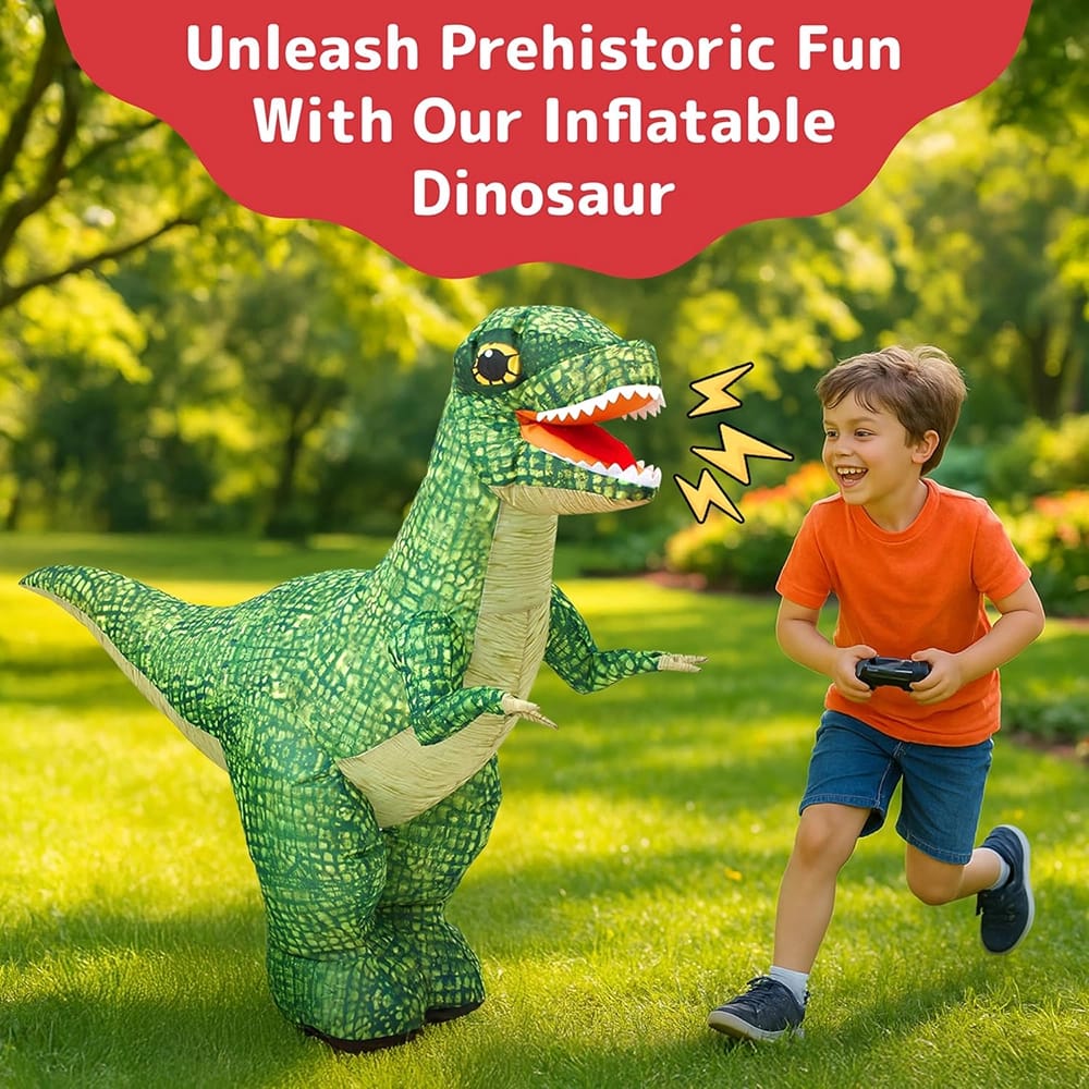 Prextex Remote Control Inflatable Dinosaur
