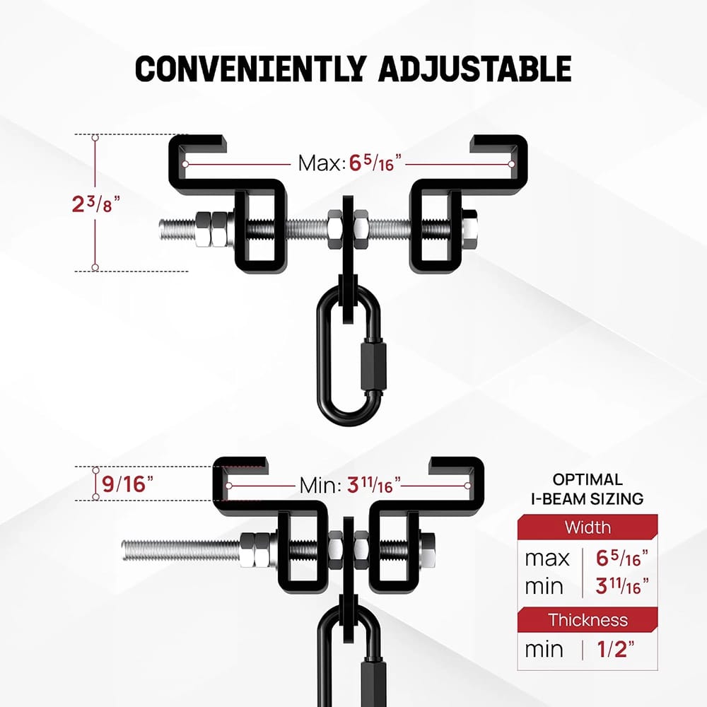 Yes4All Heavy Duty I-Beam Boxing Bag Hanger
