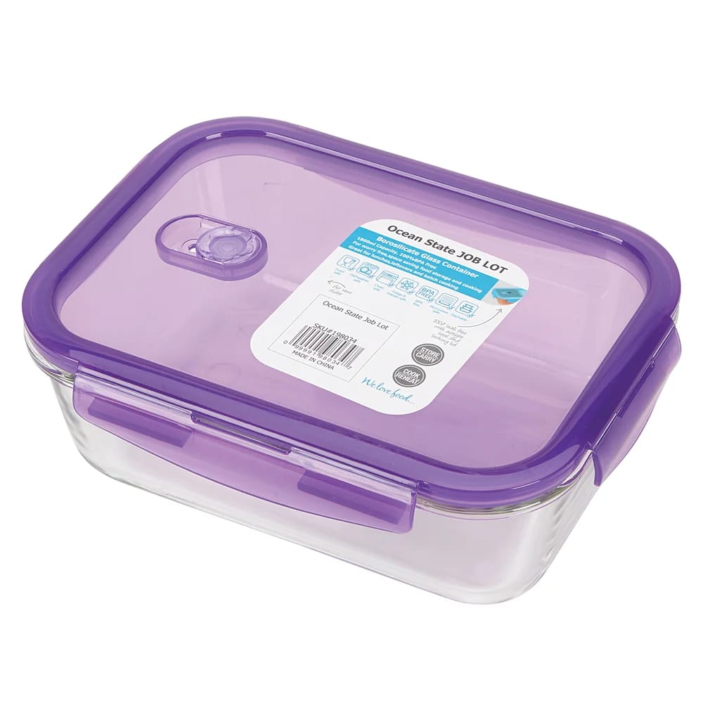 Glass Food Storage Container, 62.89 oz