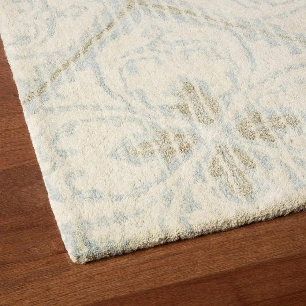 Lillian August Luisa Eloise Medallion Area Rug, 9' x 12', Blue/Ivory