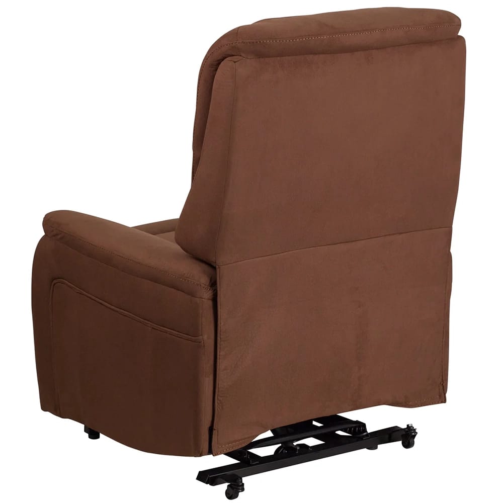 Remote Powered Microfiber Lift Recliner, Brown